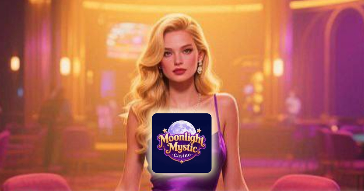 Main banner of Moonlight Mystic Casino platform highlighting GCash entertainment and mobile experience